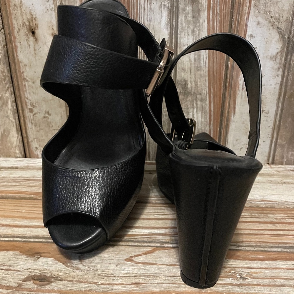 BCBG Black Platform Wedge